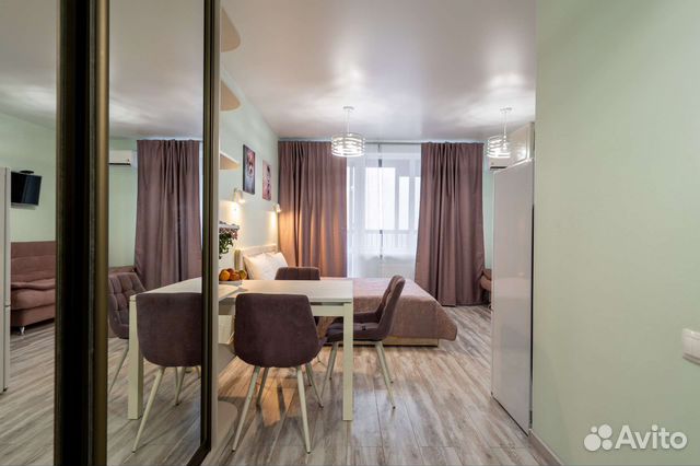 

Квартира-студия, 28 м², 2 кровати