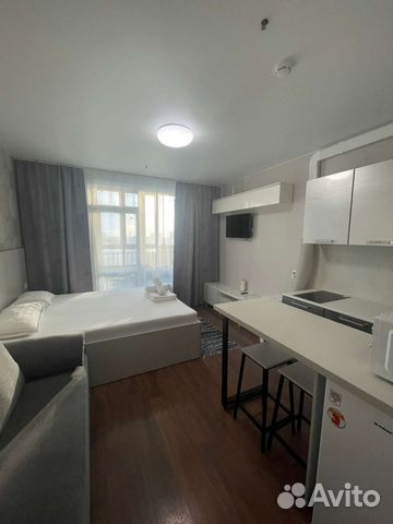 

Квартира-студия в апарт-отеле, 22 м², 2 кровати