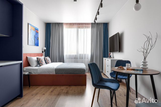 

Квартира-студия, 25,5 м², 2 кровати