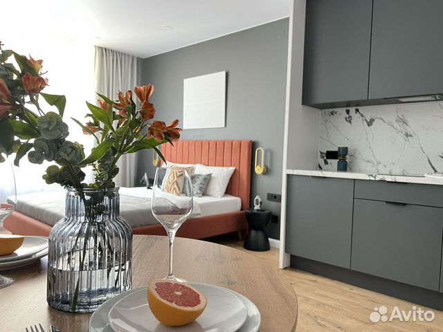 

Квартира-студия, 28 м², 1 кровать
