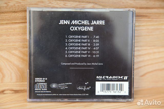Jean Michel Jarre - Oxigene. mfsl Gold CD Jean Michel Jarre - Oxigene. mfsl Gold CD