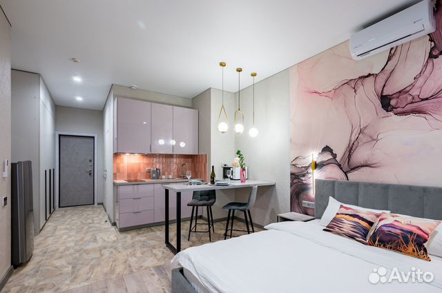 

Квартира-студия, 29 м², 2 кровати