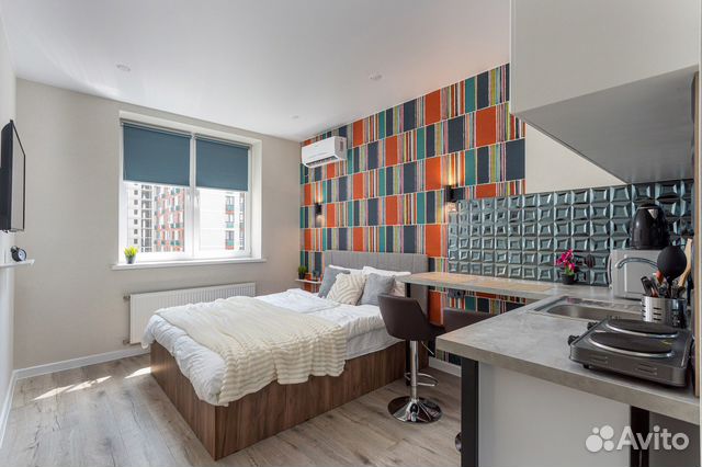 

Квартира-студия, 30 м², 1 кровать