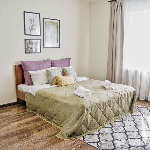

1-к. квартира, 45 м², 2 кровати