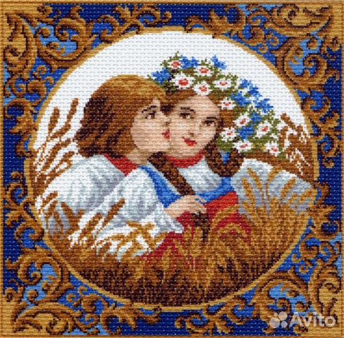 Канва для вышивания с рисунком 