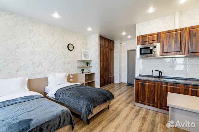 

Квартира-студия, 32 м², 2 кровати