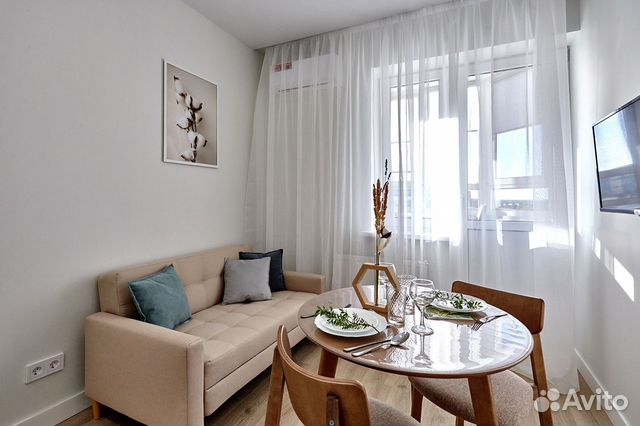 

1-к. квартира, 34 м², 2 кровати