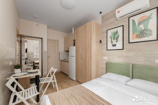 

Квартира-студия в апарт-отеле, 18 м², 1 кровать
