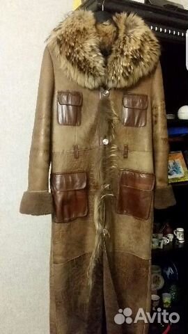 Красивая натуральная дубленка 46 р