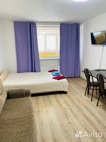 

Квартира-студия, 28 м², 2 кровати