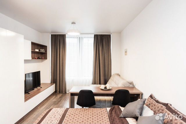 

Квартира-студия, 34 м², 2 кровати