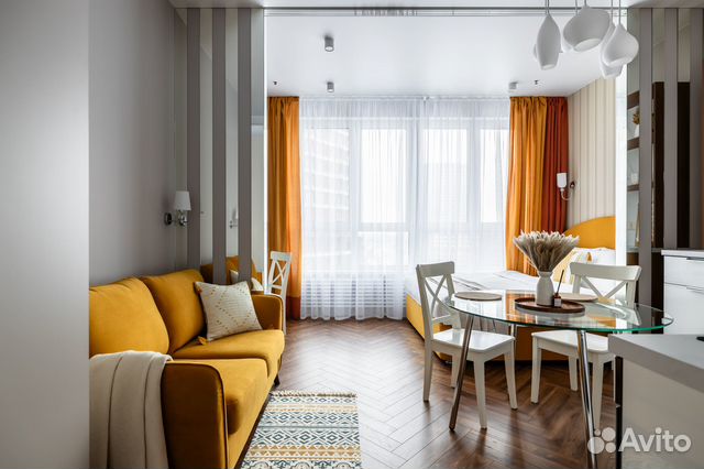 

Квартира-студия, 39 м², 2 кровати