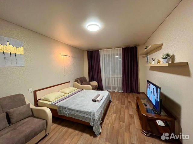 

1-к. квартира, 40 м², 3 кровати