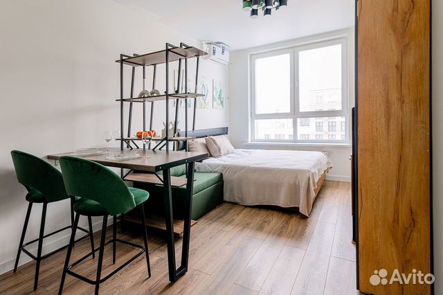 

Квартира-студия, 27 м², 1 кровать