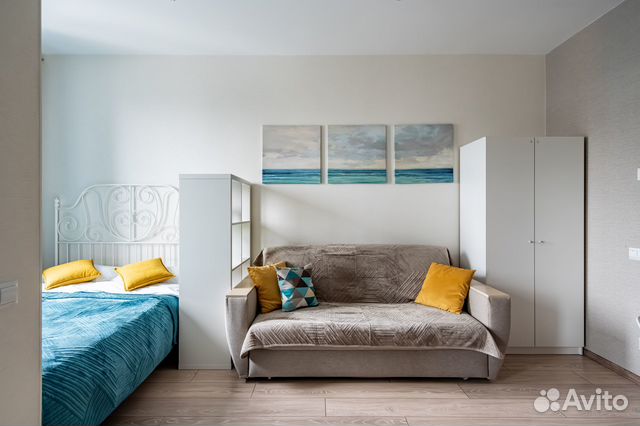 

Квартира-студия, 30 м², 2 кровати