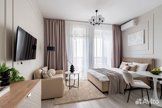 

Квартира-студия, 28 м², 2 кровати