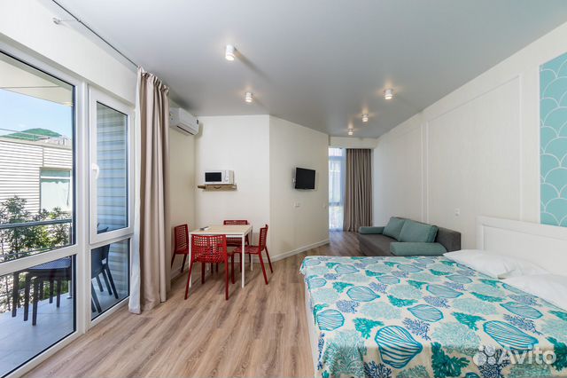 

Квартира-студия, 35 м², 2 кровати