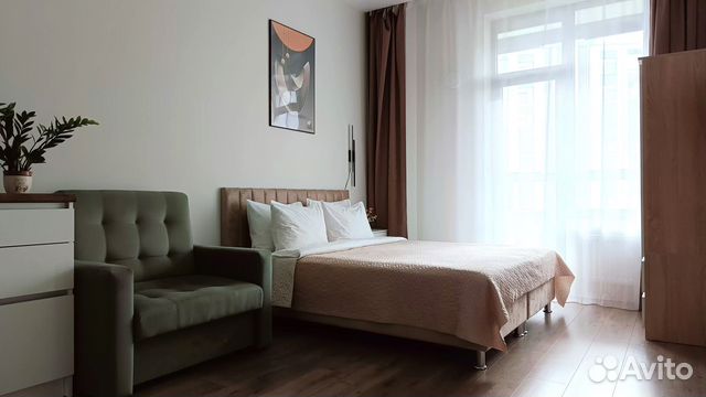 

Квартира-студия, 26 м², 2 кровати