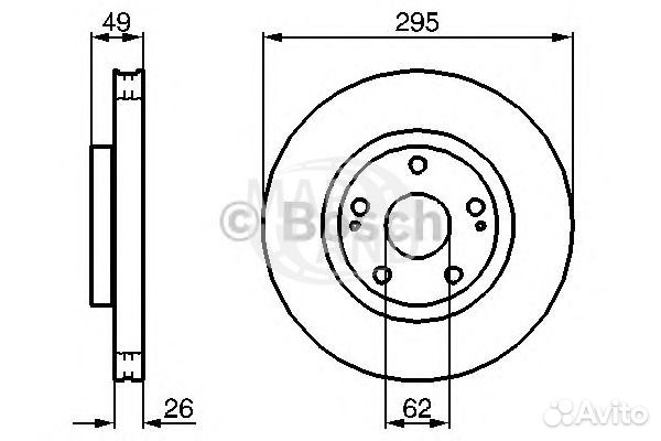 Диск тормозной Nipparts J3302158