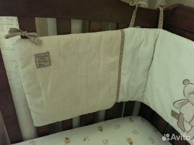 Бортики Mothercare в кроватку