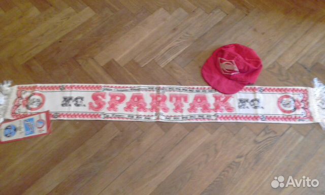 Шарфы футбольные фк спартак 1989 г. коллекция СССР Шарфы футбольные фк спартак 1989 г. коллекция СССР