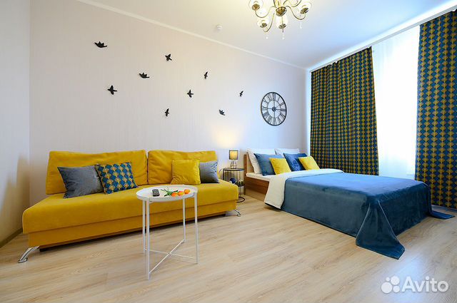 

1-к. квартира, 44 м², 2 кровати
