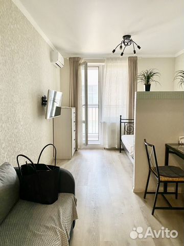 

Квартира-студия, 27 м², 2 кровати