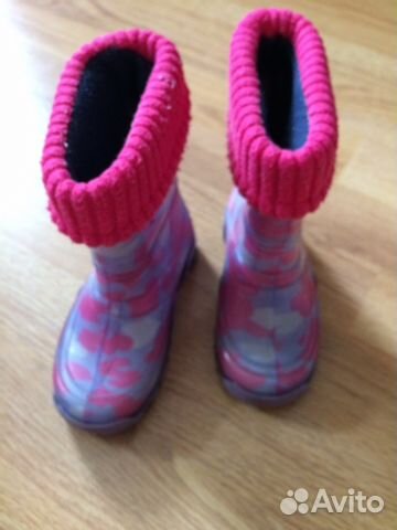 Сапоги резиновые детские Demar 22/23 для девочки Сапоги резиновые детские Demar 22/23 для девочки