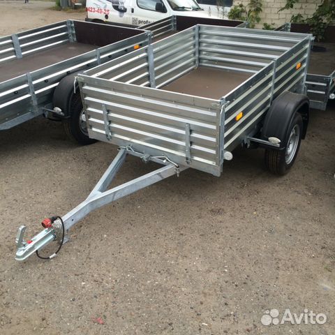 Прицеп 10.004 высокий борт, цинк 1853х1231х470-152