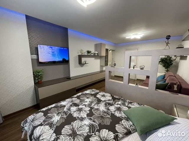 

1-к. квартира, 55 м², 2 кровати