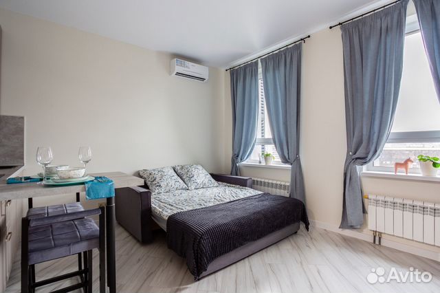 

Квартира-студия, 28 м², 1 кровать