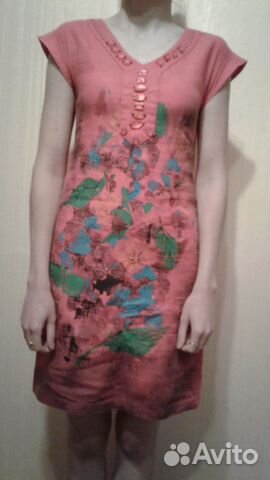 Платье (новое), лен, 42-44 Платье (новое), лен, 42-44