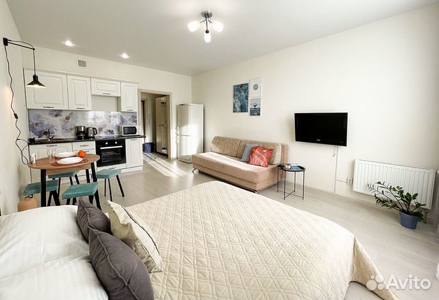 

Квартира-студия, 30 м², 2 кровати