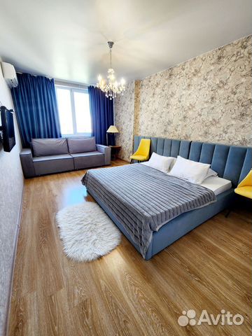 

1-к. квартира, 45 м², 3 кровати
