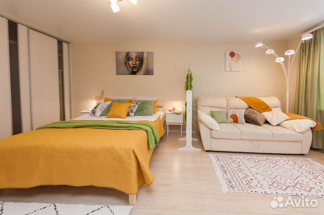 

1-к. квартира, 38 м², 2 кровати
