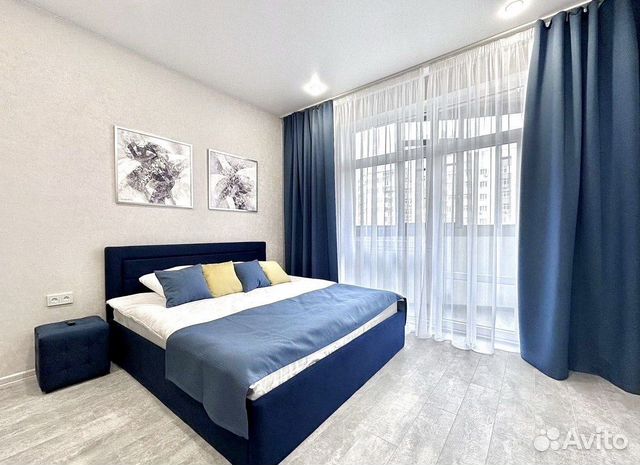 

1-к. квартира, 52 м², 2 кровати