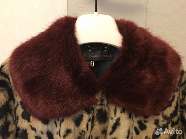Пальто из искусственного меха Trussardi Jeans