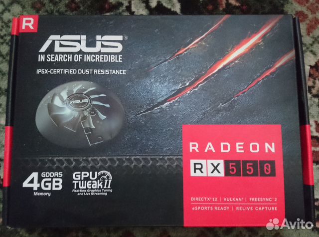 Asus Radeon RX 550 4gb