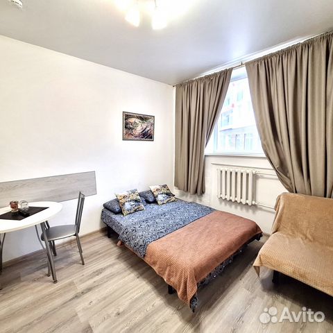 

Квартира-студия в апарт-отеле, 19 м², 2 кровати
