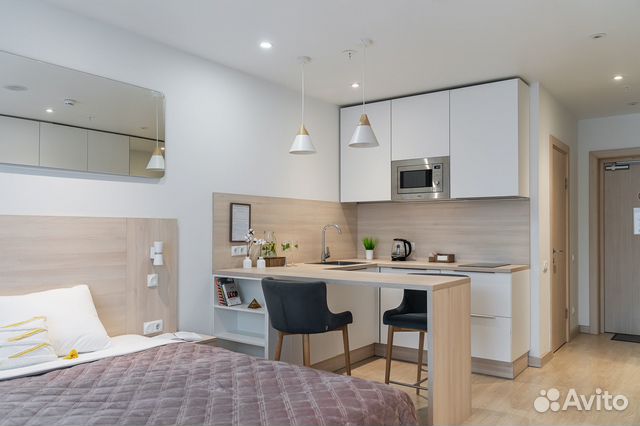 

Квартира-студия, 27 м², 1 кровать
