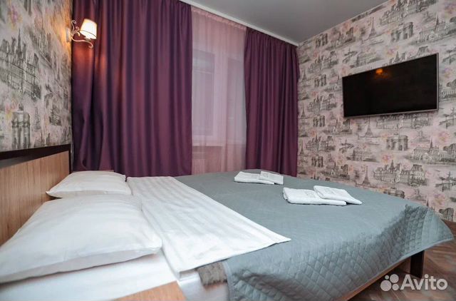 

1-к. квартира, 61 м², 2 кровати