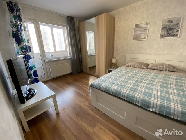 

1-к. квартира, 40 м², 2 кровати