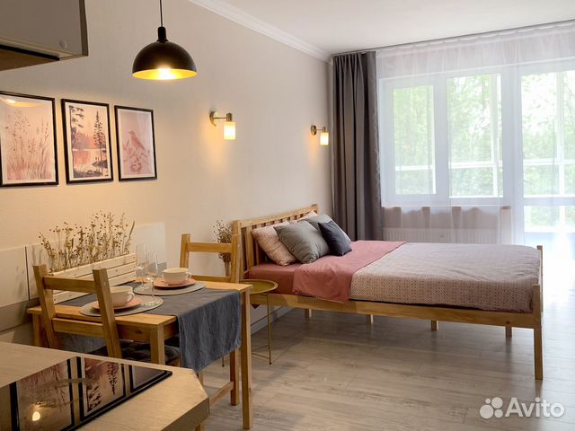 

Квартира-студия, 27 м², 2 кровати