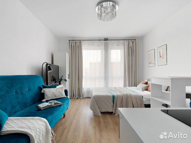 

Квартира-студия, 22 м², 2 кровати