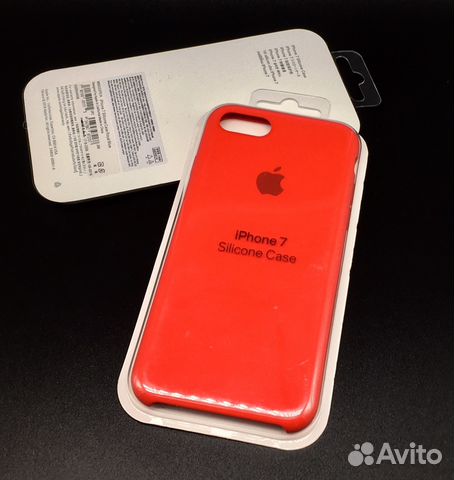 iPhone 7 Silicon Case AAA Red айфон 7 Красный