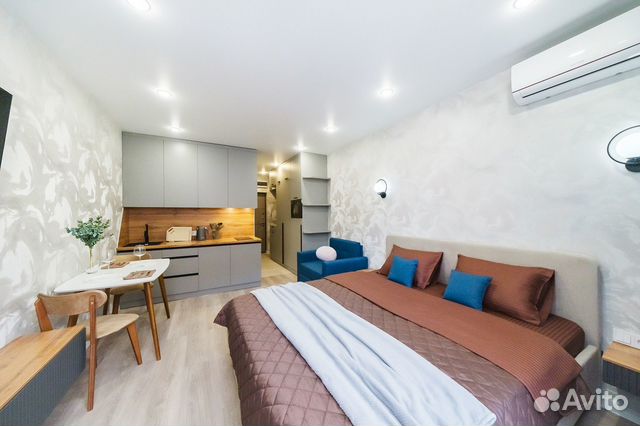 

Квартира-студия, 24 м², 2 кровати