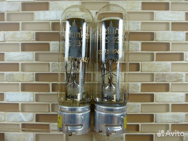 RS237 Telefunken пара ламп аналог 845, 1930-е гг