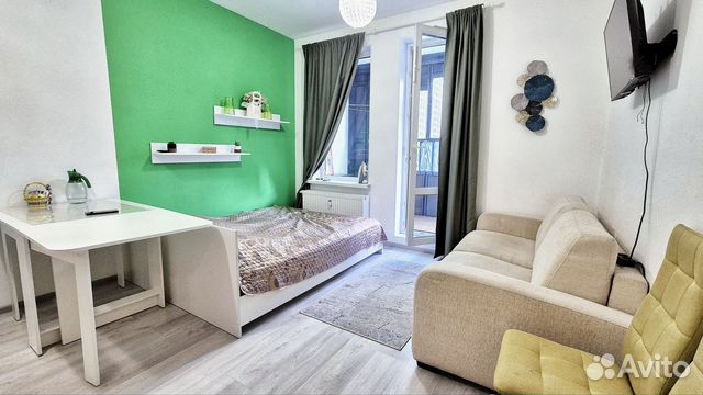 

Квартира-студия, 24 м², 2 кровати