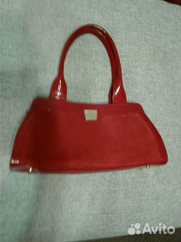 Сумка лакированная кожа и замша,Италия. Оригинал