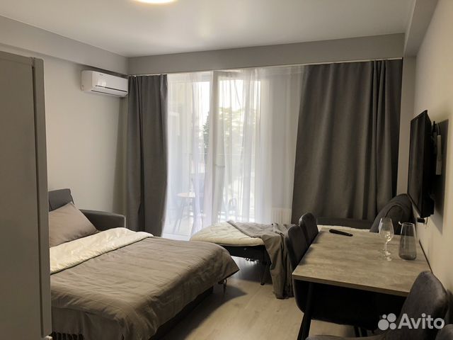 

Квартира-студия, 28 м², 2 кровати